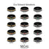 Men's Emerald Black Wedding Band - Edward No. 4